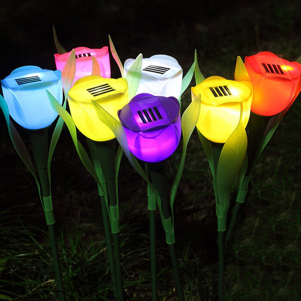Solárne svetlo tulipan 4 kusy