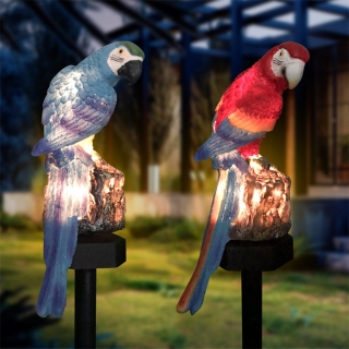 Solárny papagáj záhradné svetlo LED svetlo nepremokavé